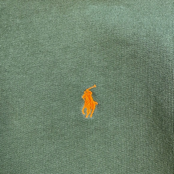 POLO RALPH LAUREN Men's Green Hoodie Full Zip Sweatshirt Size Large Preppy EUC - Picture 3 of 7
